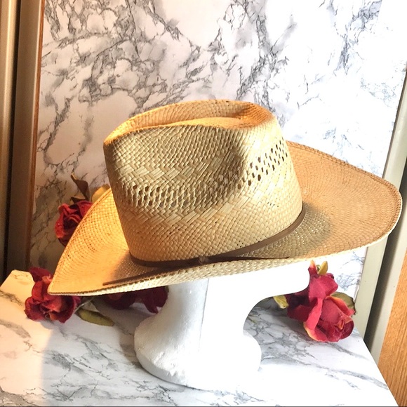 Stetson Accessories Vintage Stetson Stallion Straw Cowboy Hat